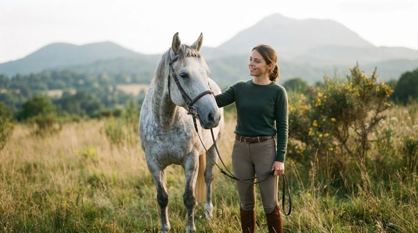 Cours d'équitation à Saint-Julien-la-Genête, 23